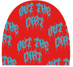 Out The Dirt - Allover Logo Beanie (BLOOD DIAMOND EDITION)