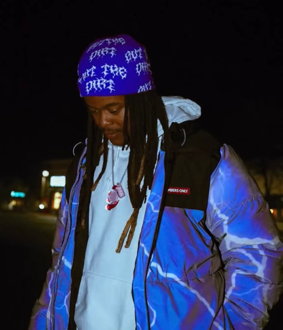Out The Dirt - Allover Logo Beanie (SUB ZERO EDITION)