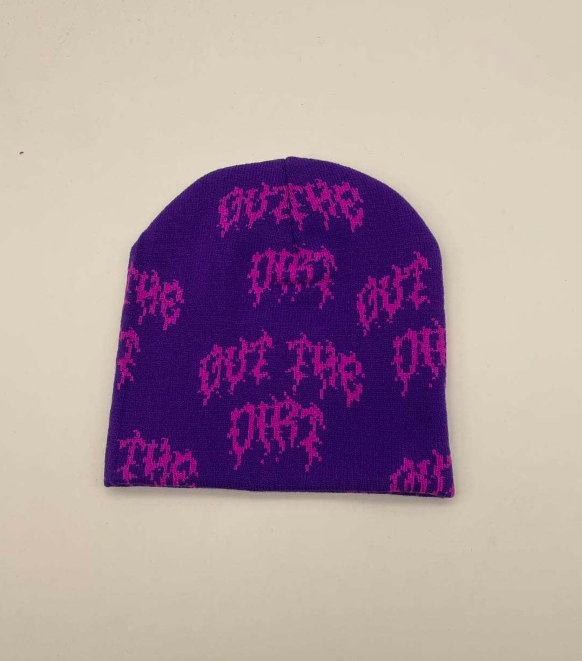 Out The Dirt - Allover Logo Beanie (CHOWDER EDITION)