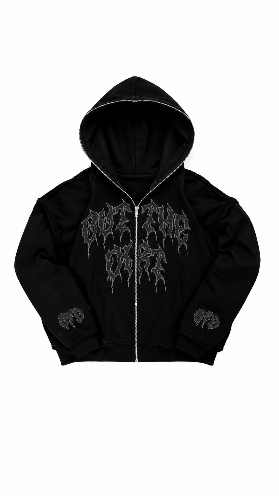 “Out The Dirt” Cropped Fit Full Zip Hoodie