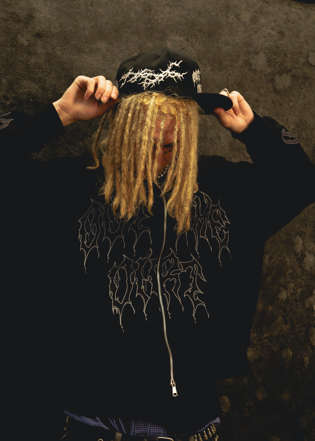 “Out The Dirt” Cropped Fit Full Zip Hoodie