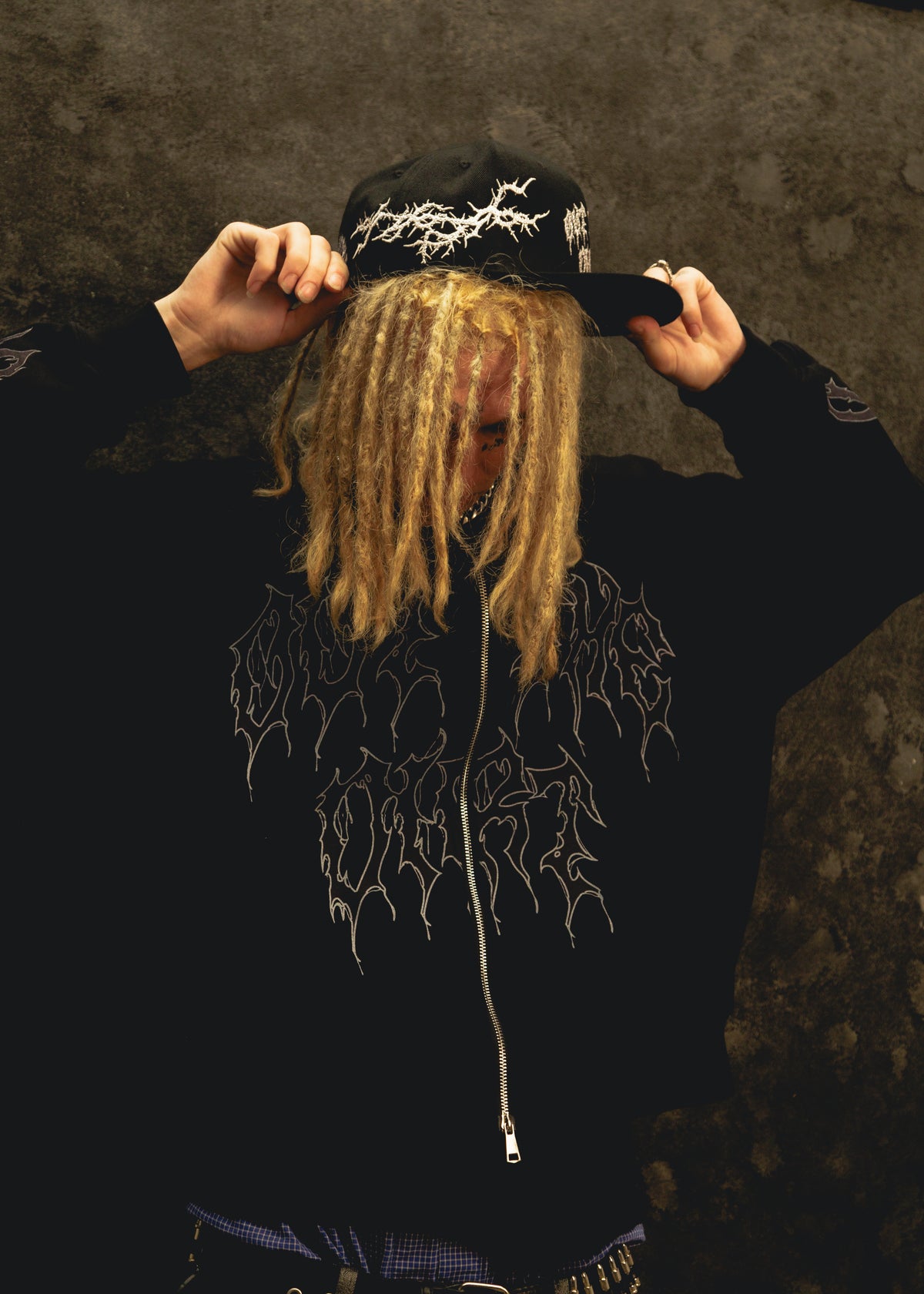 “Out The Dirt” Cropped Fit Full Zip Hoodie