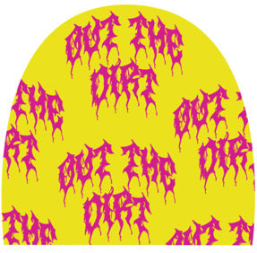 Out The Dirt - Allover Logo Beanie (TOXIC BLOOM EDITION)
