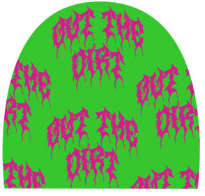 Out The Dirt - Allover Logo Beanie (BARNEY EDITION)