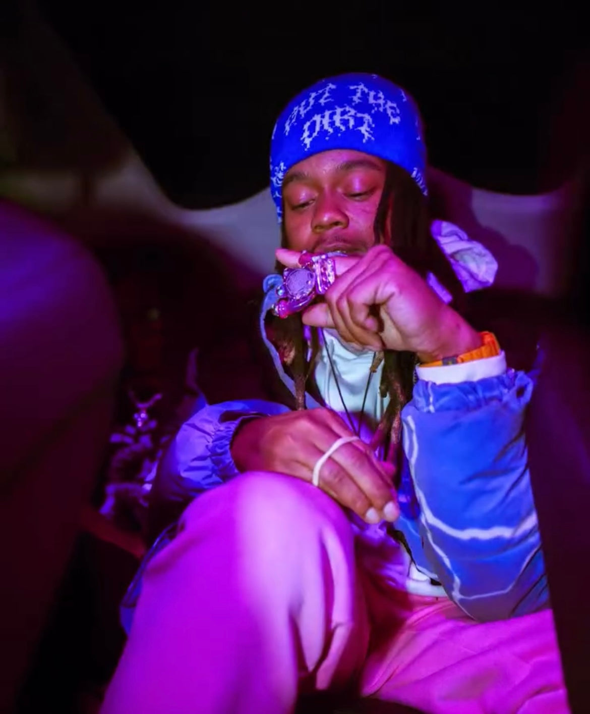 Out The Dirt - Allover Logo Beanie (SUB ZERO EDITION)