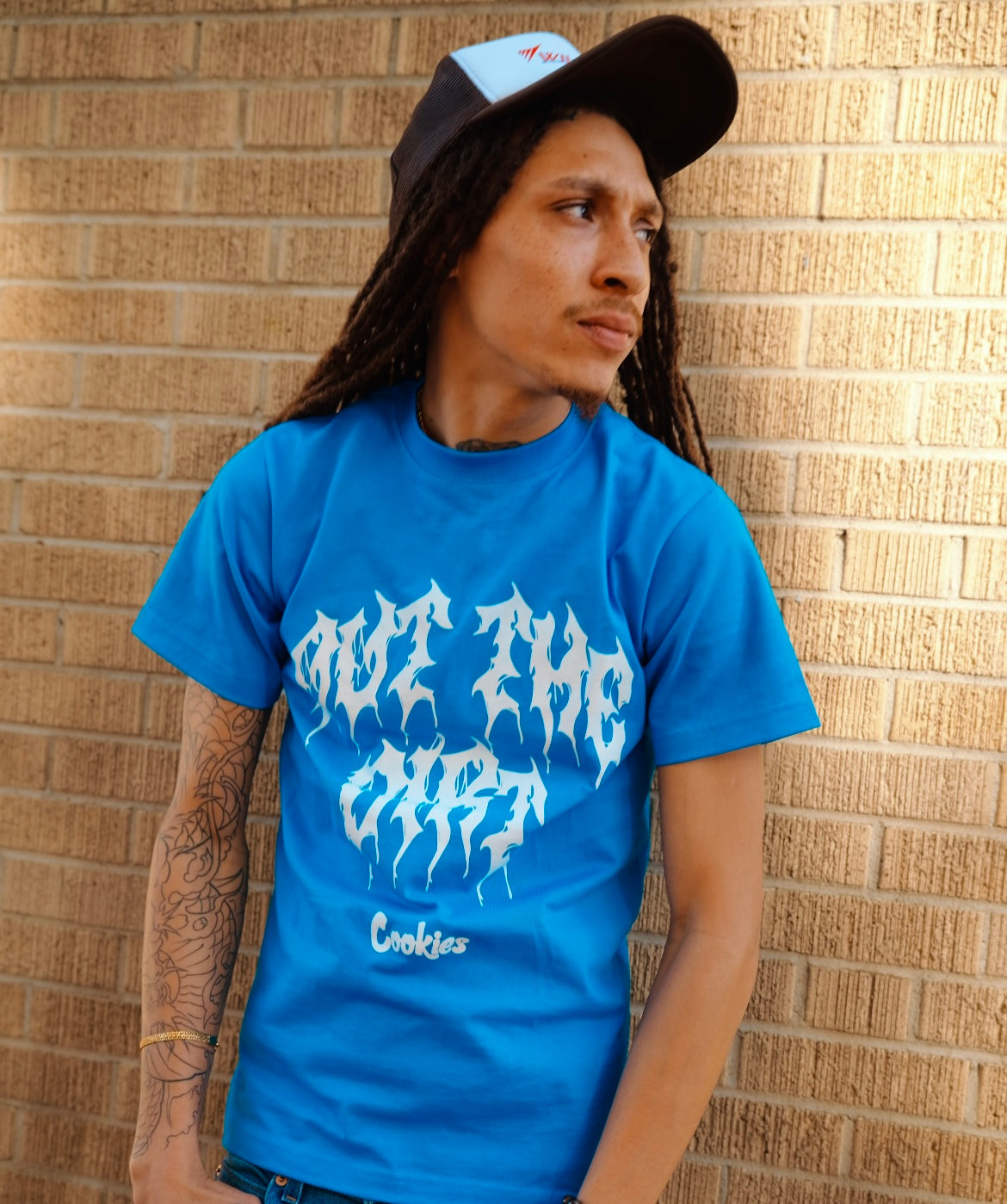 "Cookies x Out The Dirt" Logo Print Tshirt